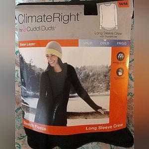 Cuddlduds ClimateRight long sleeve crew neck with thumbholes